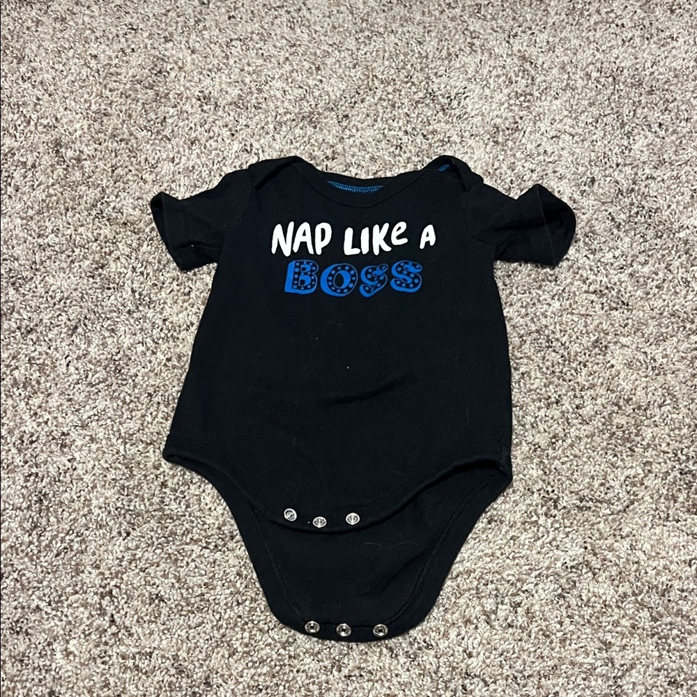 Cat & Jack Black Bodysuit - Nap Like a Boss